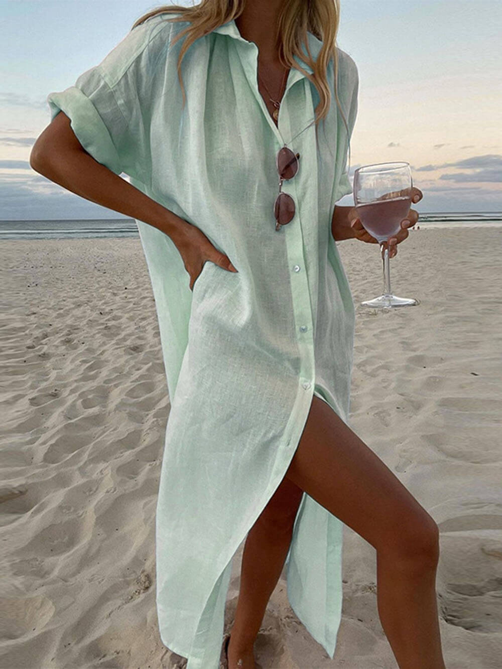 Edelyn - Robe Chemise Maxi