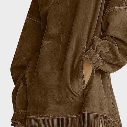 Sheri | Vestido de Ante con Flecos