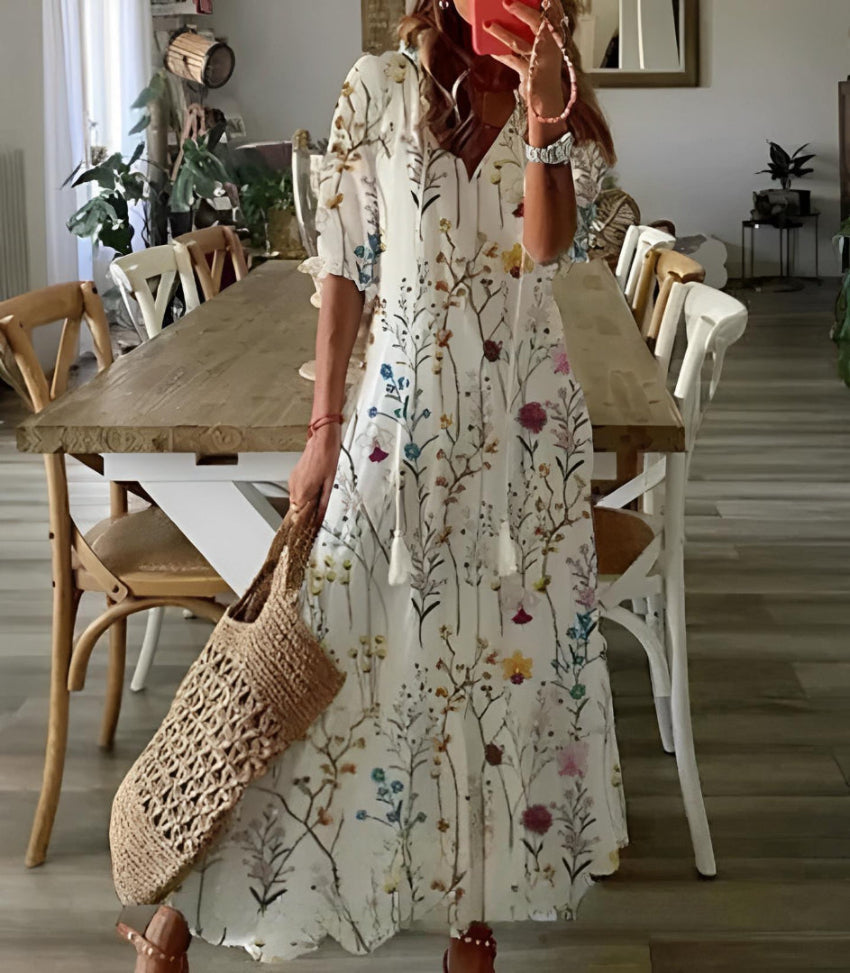 Sophia - Robe d'été vintage boho