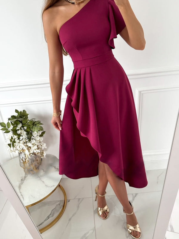 Anne | Robe Élégante à Une Épaule