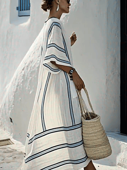 Thea – Robe Rayée Ample