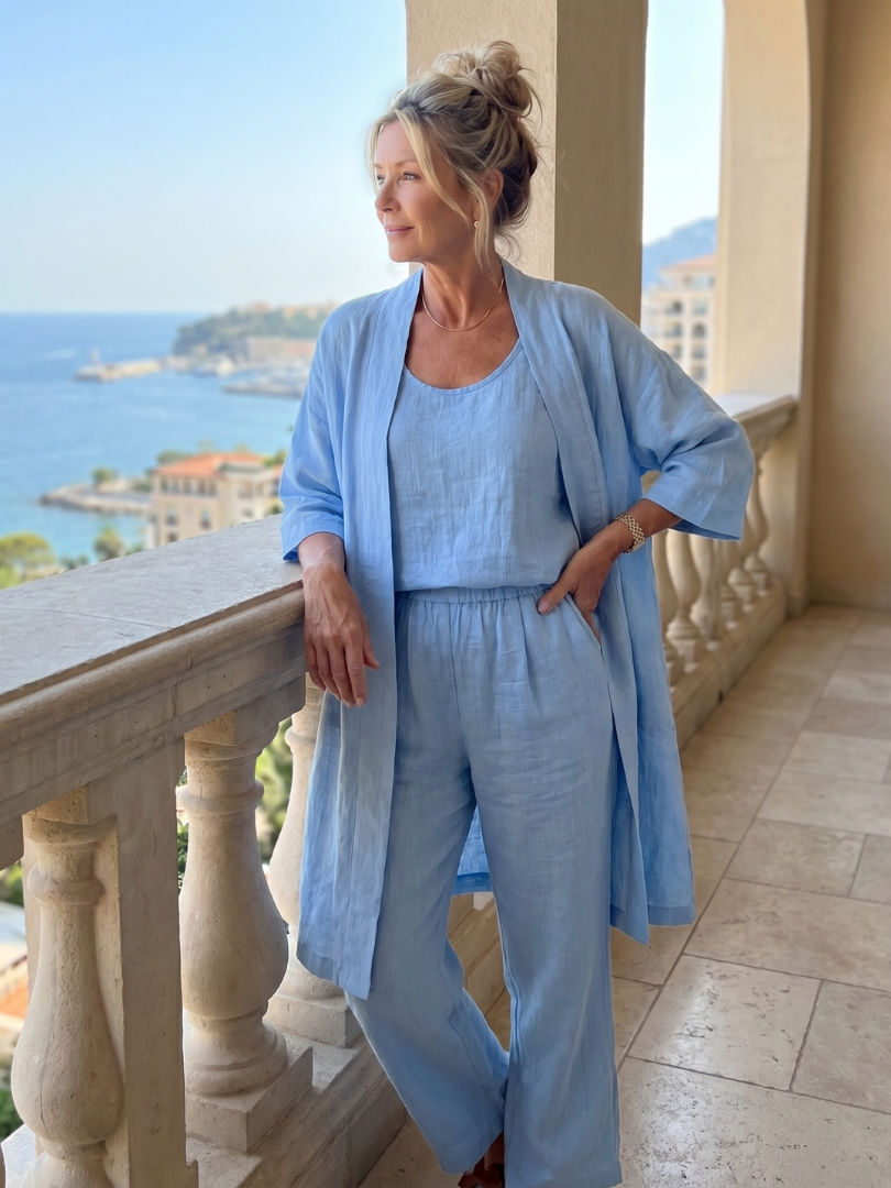 Yael | Ensemble de Top et Pantalon Détendu en Trois Pièces