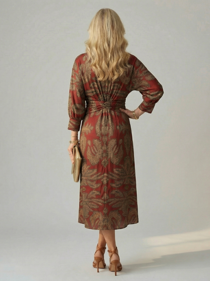Lune | Robe Midi Wrap Naturelle