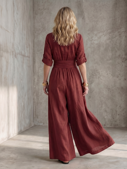Wanda | Combinaison large à devant croisé