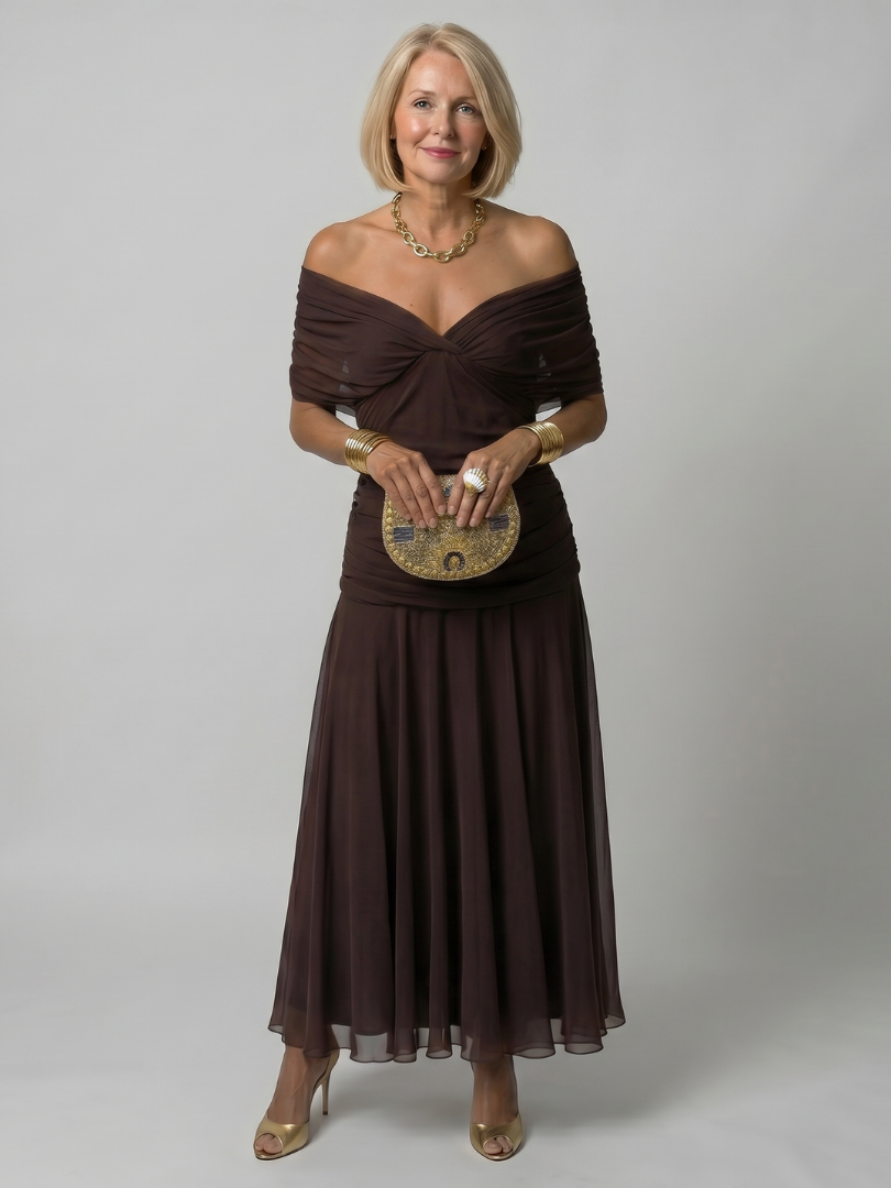Calen | Robe Midi Débardeur Flottante