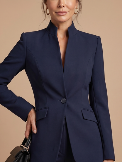 Delta | Costume Ajusté avec Col Montant