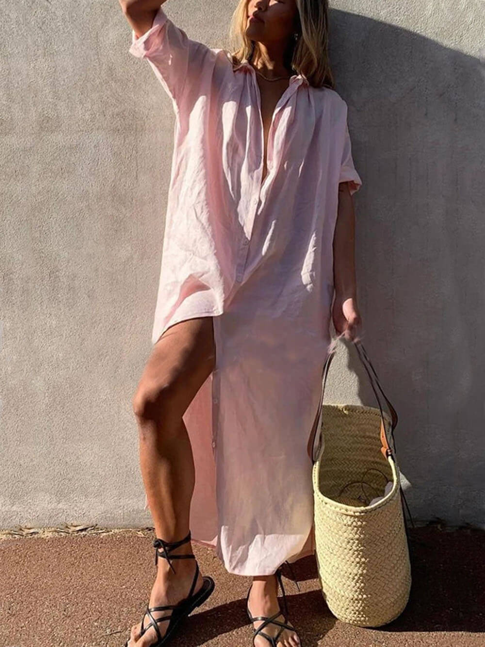 Edelyn - Robe Chemise Maxi