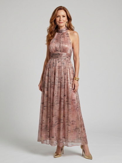 Imogen | Robe Midi Sans Manches à Fini Texturé