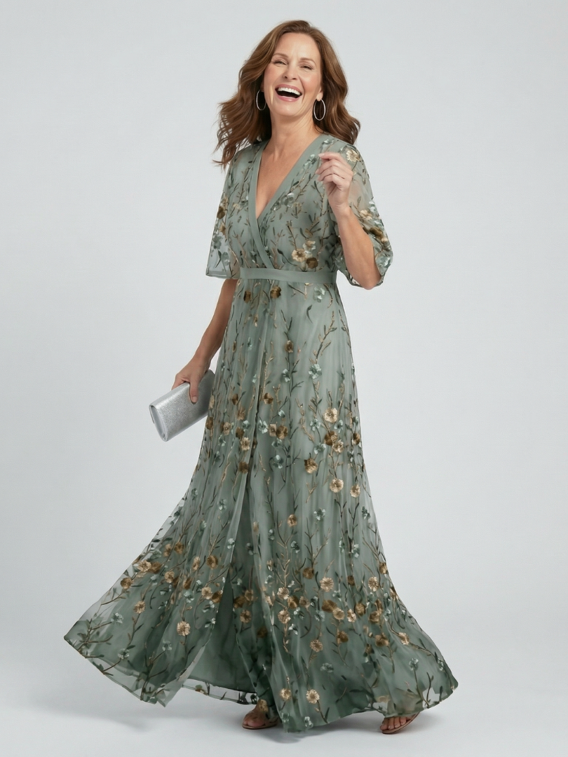 Selora | Robe Maxi à Fleurs Halter Flow