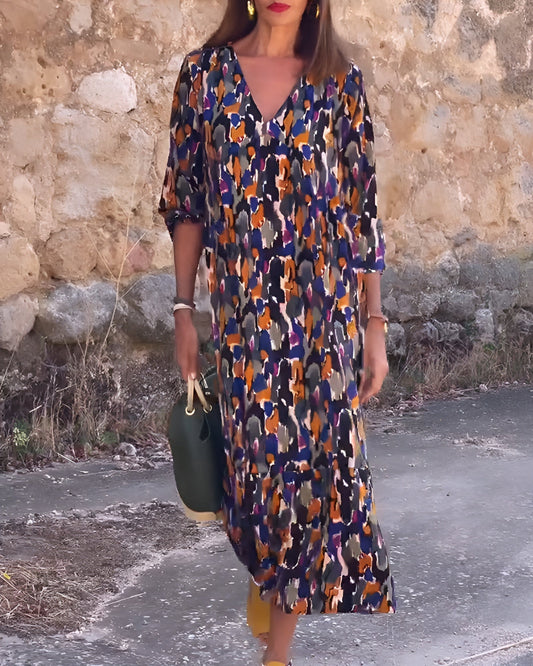 Nathalie | Robe Vintage à Col V