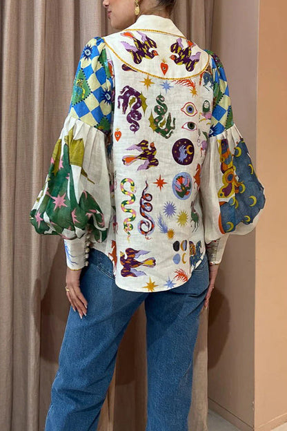 Adalie - Chemise à Manches Bouffantes