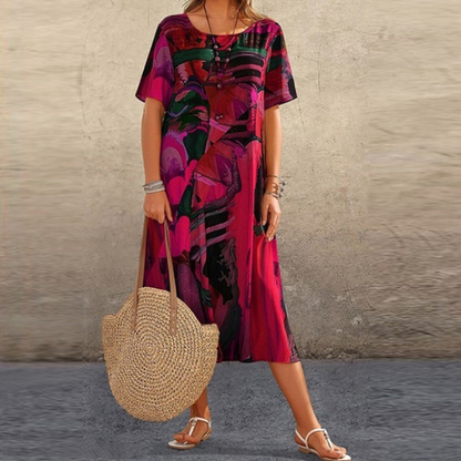 Phoebe - Robe Florale Confortable