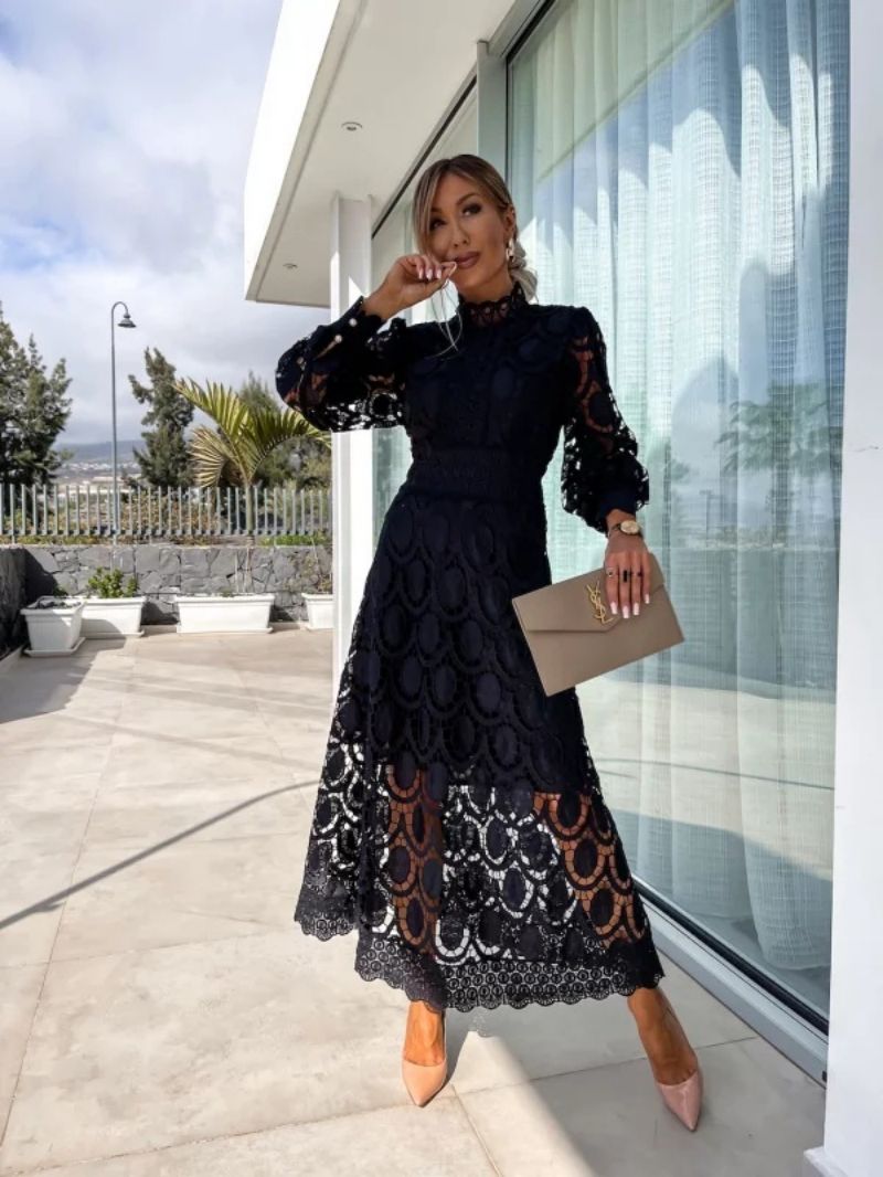 Georgia™ - Robe en Dentelle Française Élégante