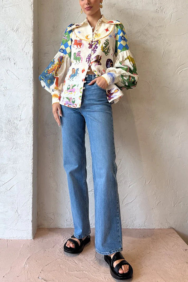 Adalie - Chemise à Manches Bouffantes