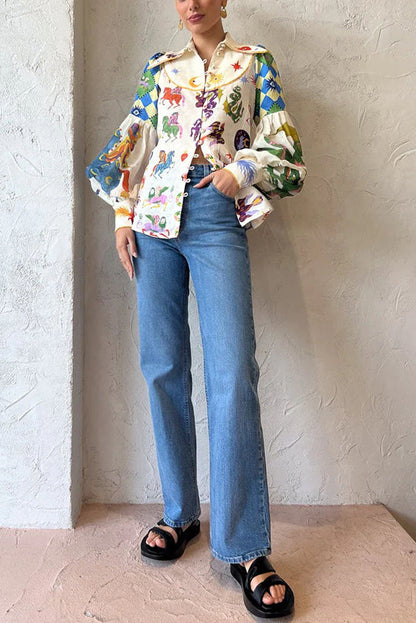 Adalie - Chemise à Manches Bouffantes