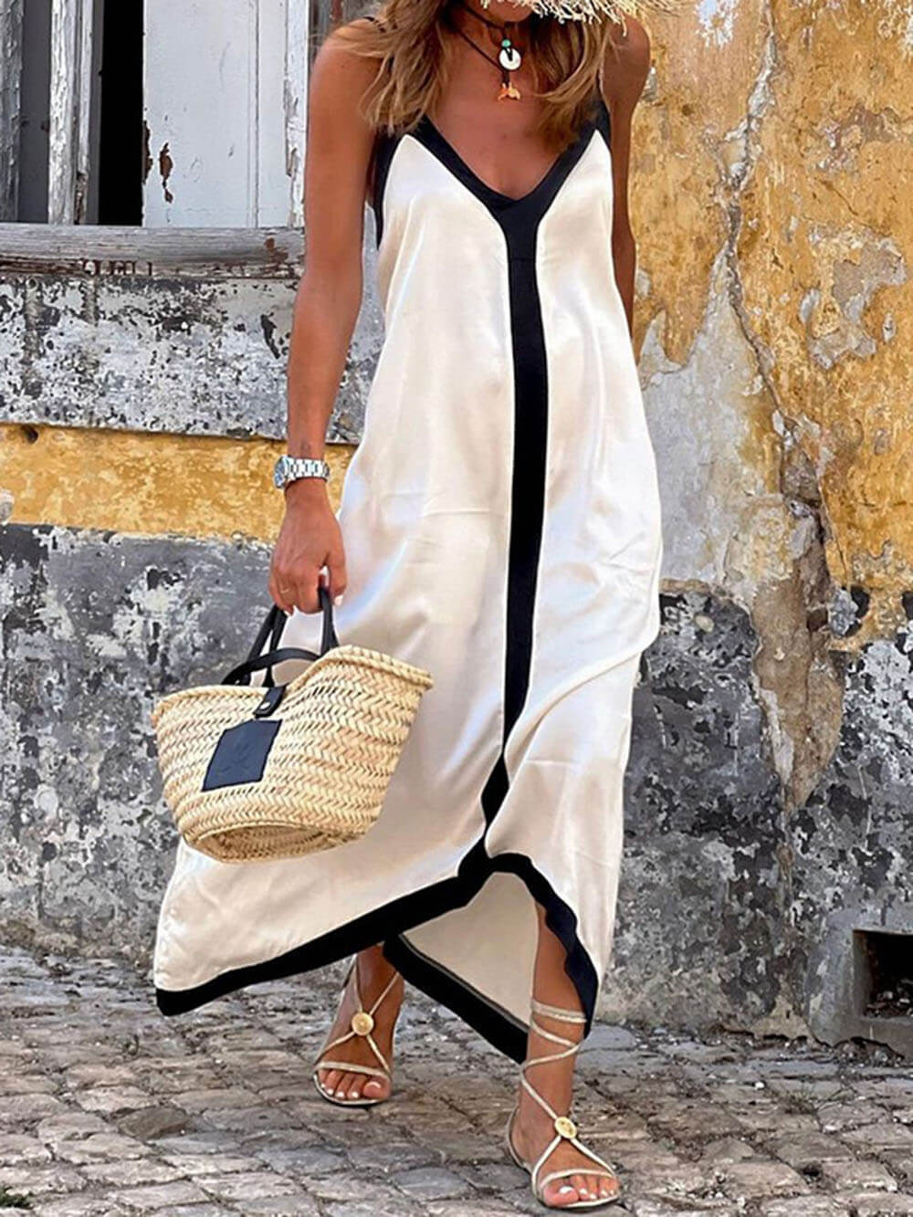 Maxine - Robe Maxi Sans Manches Douce