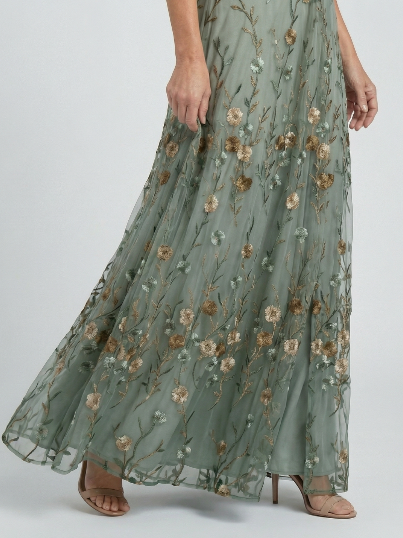 Selora | Robe Maxi à Fleurs Halter Flow