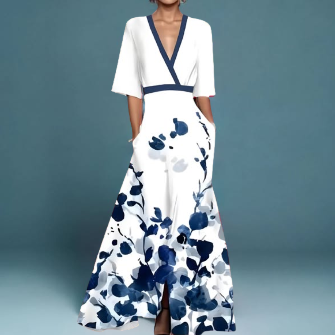 Michelle™ - Robe Longue Florale Élégante