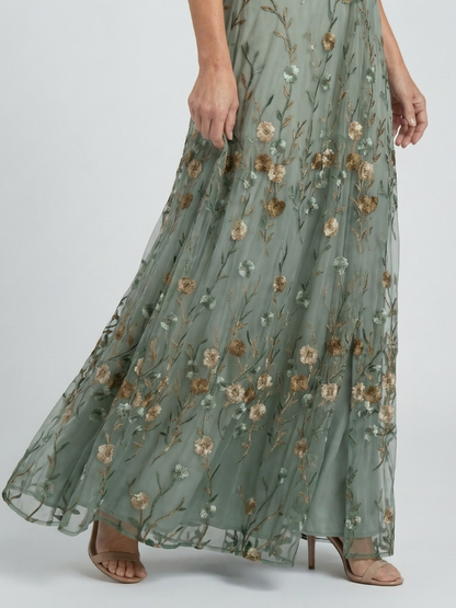 Selora | Robe Maxi Fluide à Encolure Halter