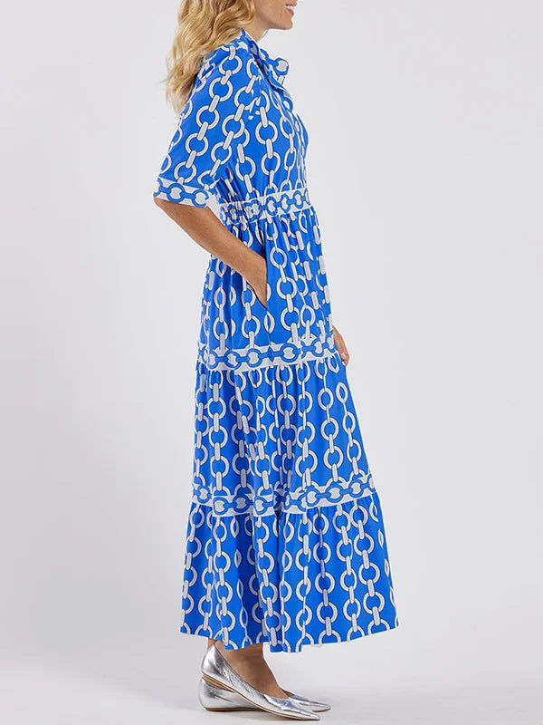 Juliette | Robe Midi avec Détail en Chaîne