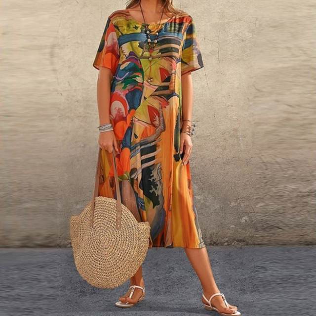 Phoebe - Robe Florale Confortable