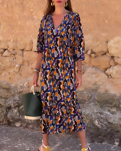 Nathalie | Robe Vintage à Col V