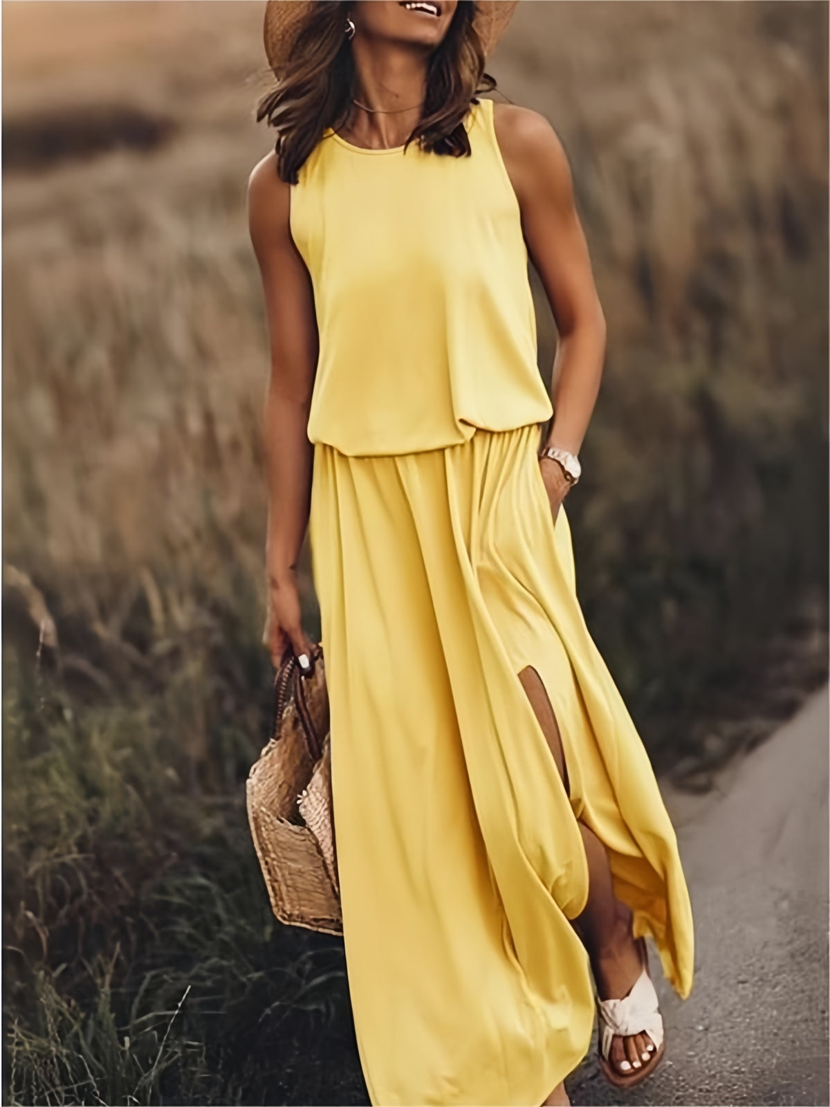 Minerva - Robe Maxi Sans Manches