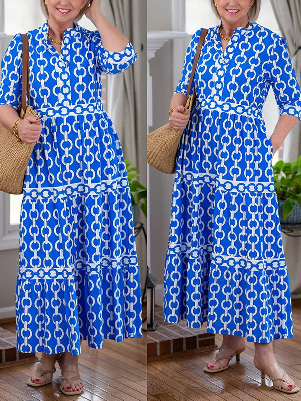 Juliette | Robe Midi avec Détail en Chaîne