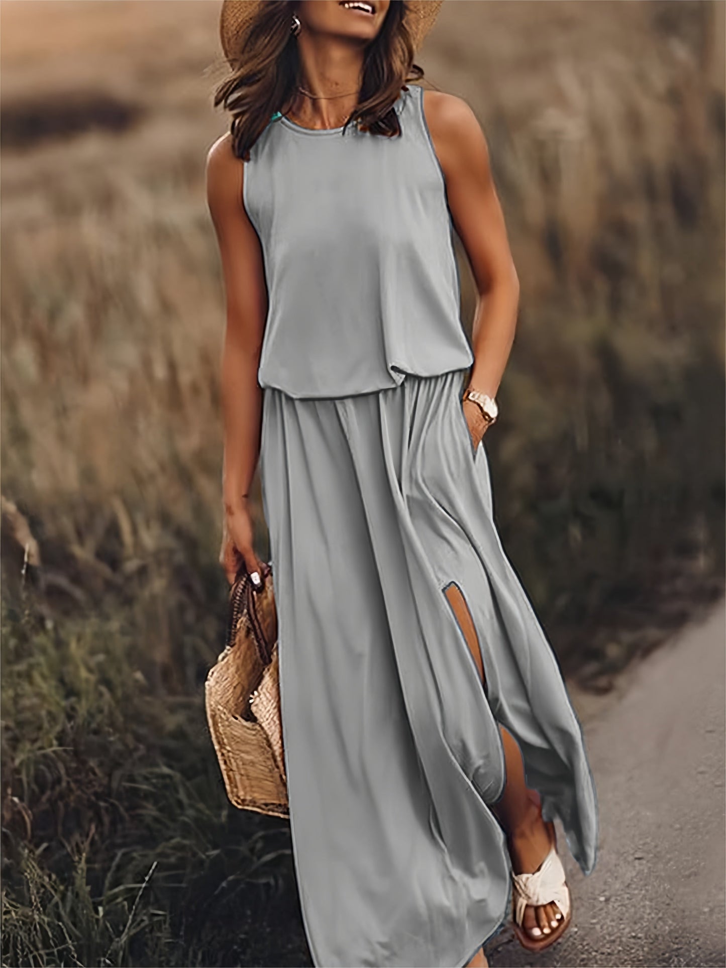 Minerva - Robe Maxi Sans Manches