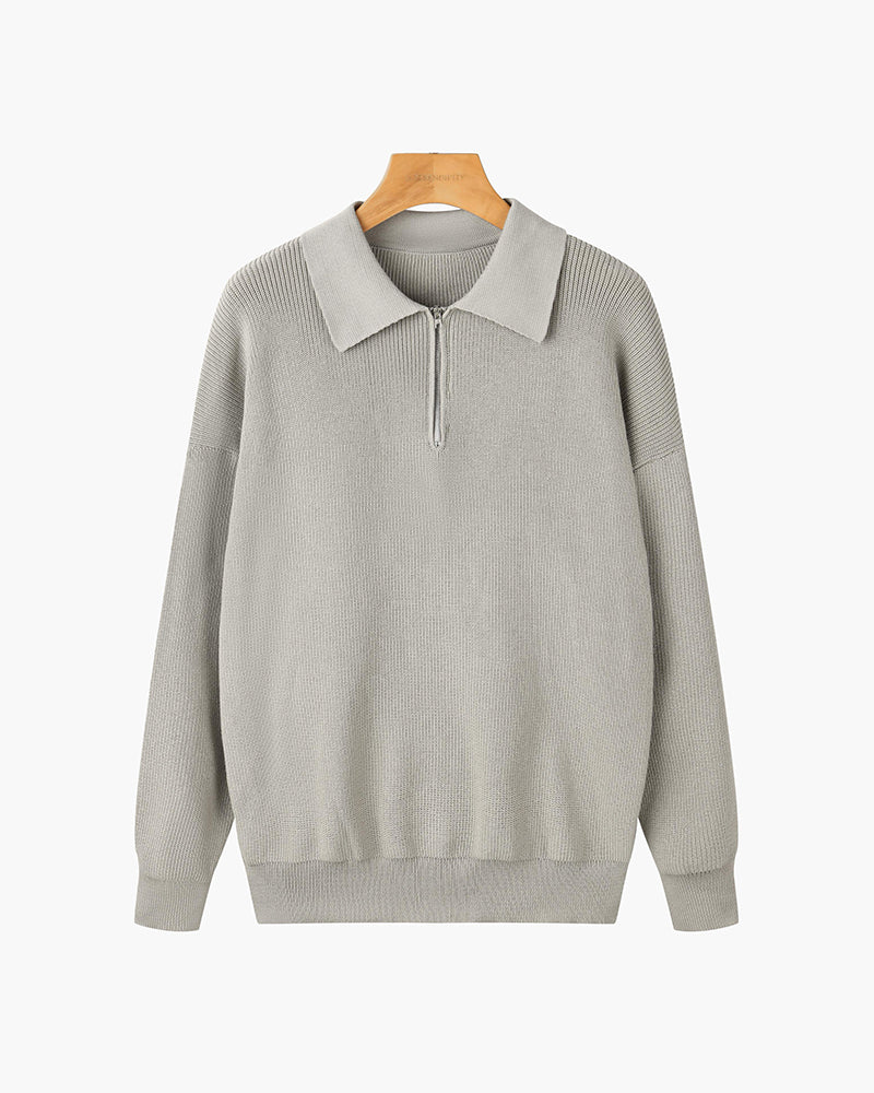 LUXEA Zipped Sweater
