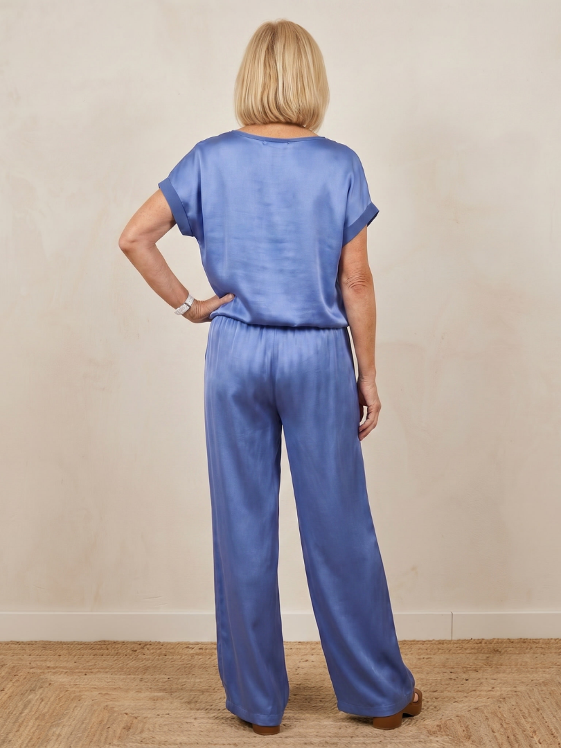 Shiloh | Ensemble de Pantalon à Taille Élastique à Manches Courtes