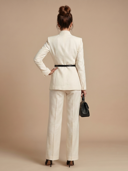 Delta | Costume Ajusté avec Col Montant