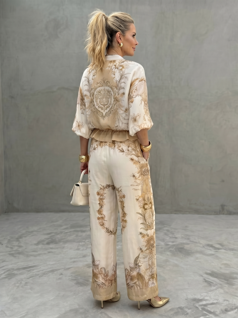 Indie | Haut Blouson à Zip et Imprimé en Deux Pièces
