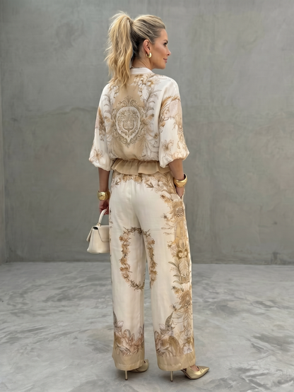 Indie | Haut Blouson à Zip et Imprimé en Deux Pièces
