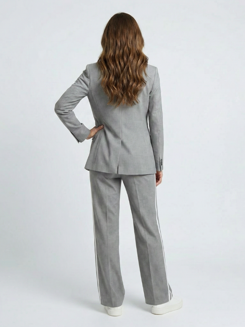 Kaya | Ensemble Pantalon Large à Rayures Contrastées