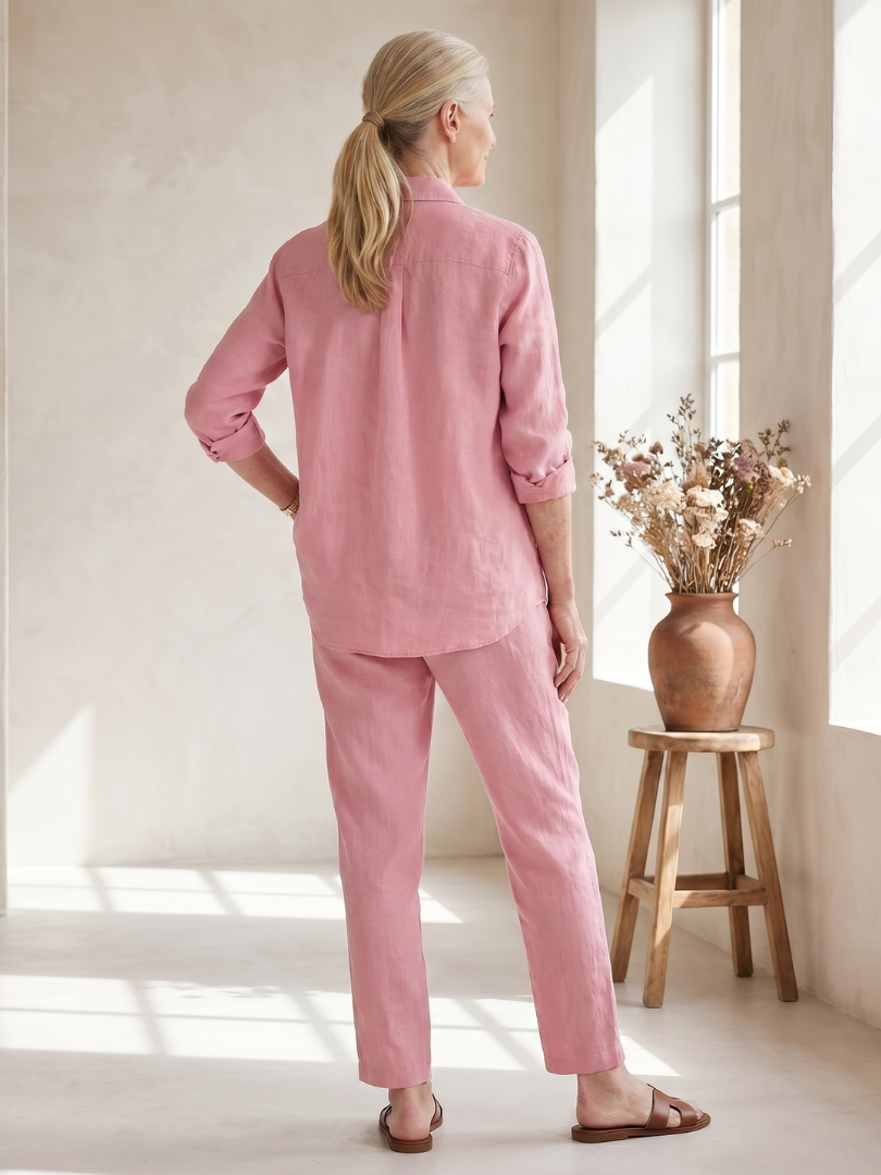 Noor | Ensemble Chemise à Manches Longues et Pantalon Tapered