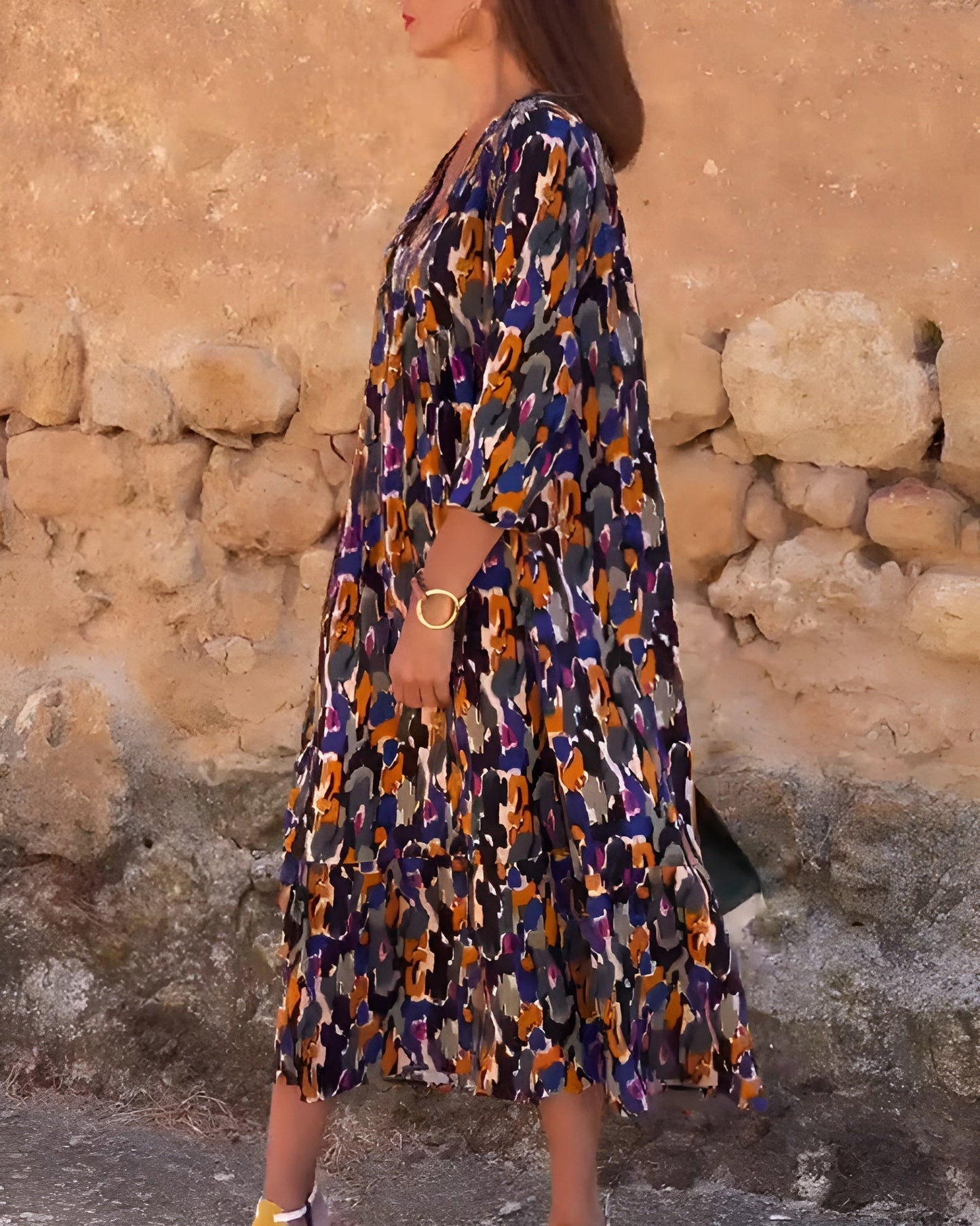 Nathalie | Robe Vintage à Col V