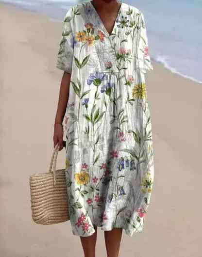 Lina | Robe Vintage à Fleurs
