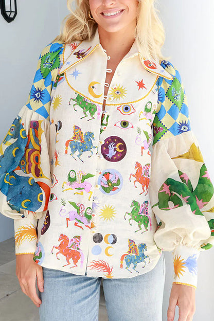 Adalie - Chemise à Manches Bouffantes