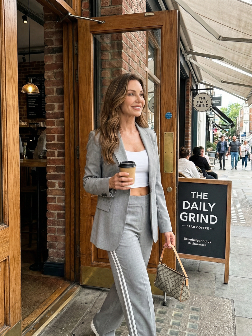 Kaya | Ensemble Pantalon Large à Rayures Contrastées