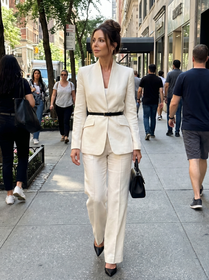 Delta | Costume Ajusté avec Col Montant