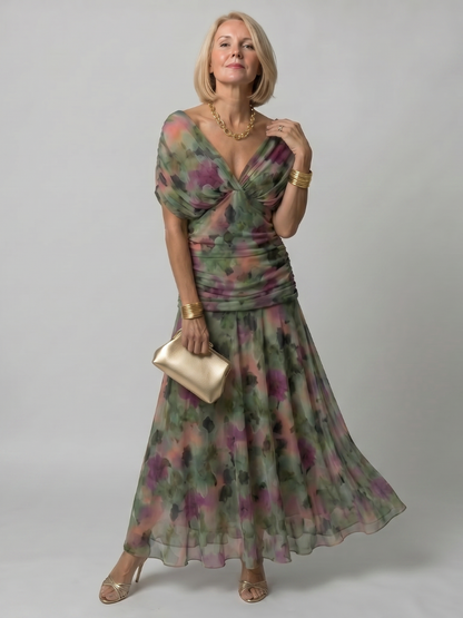 Calen | Robe Midi Décontractée à Épaules Nues