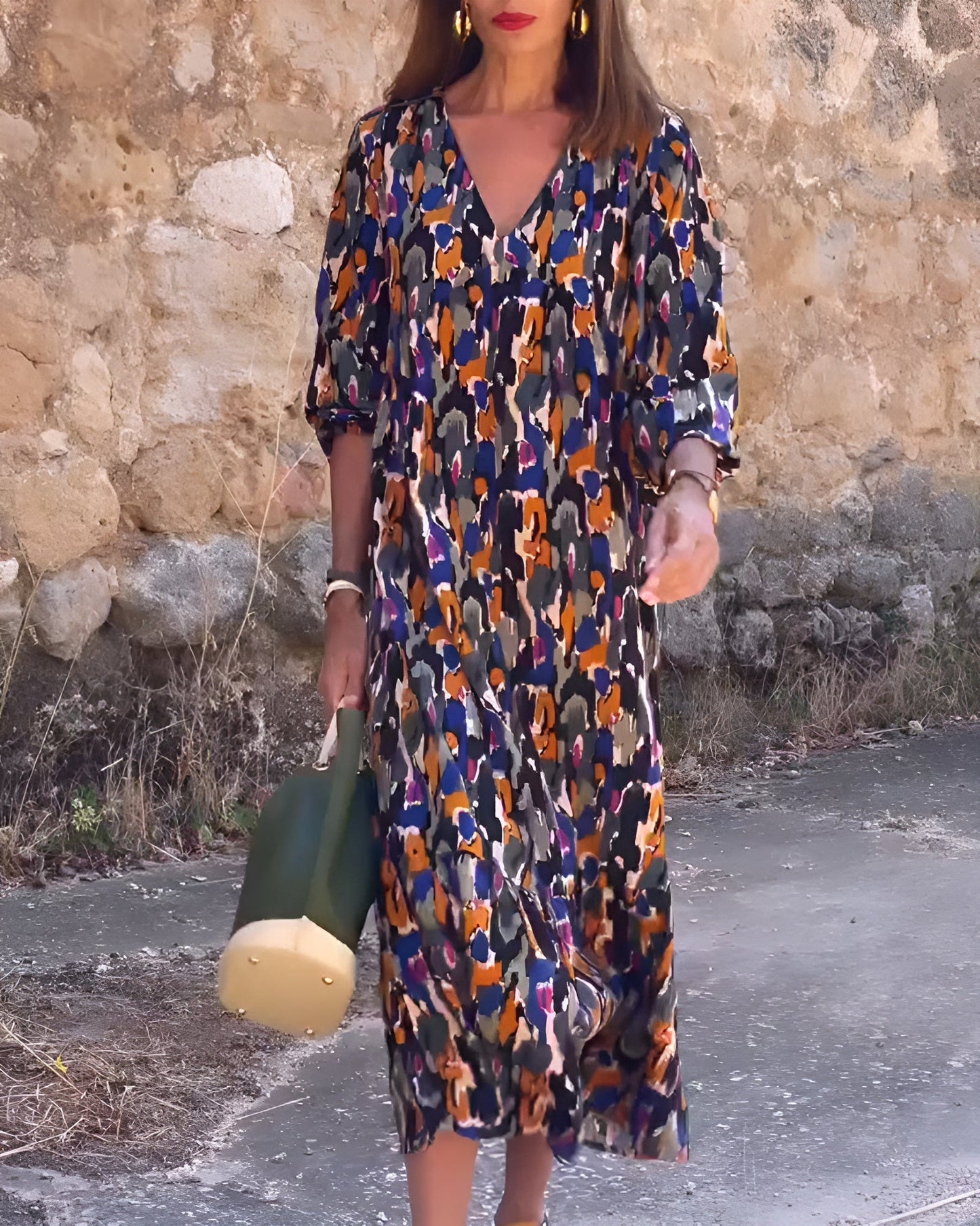 Nathalie | Robe Vintage à Col V