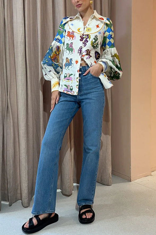Adalie - Chemise à Manches Bouffantes