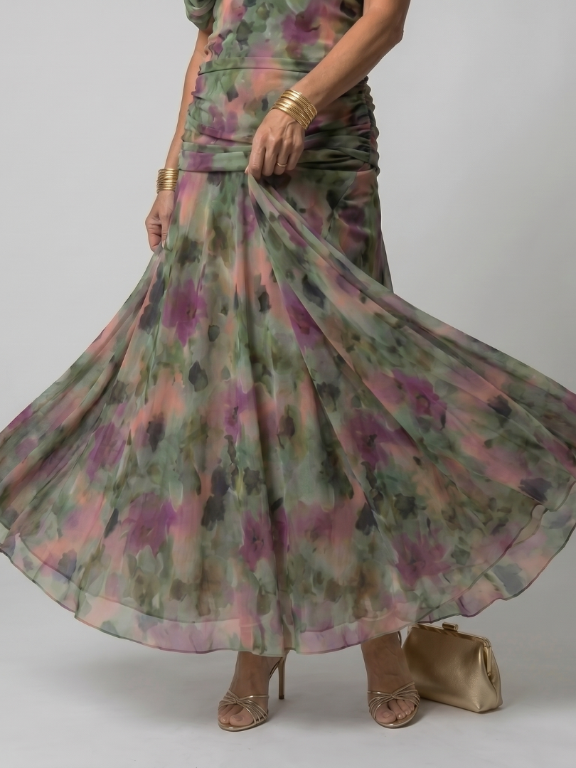 Calen | Robe Midi Débardeur Flottante