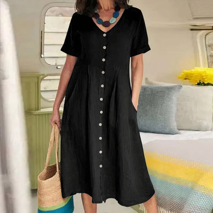Yasmin™ - Robe Boutonnée Sans Effort