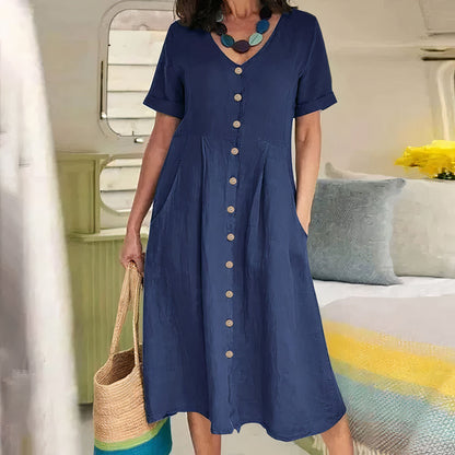 Yasmin™ - Robe Boutonnée Sans Effort