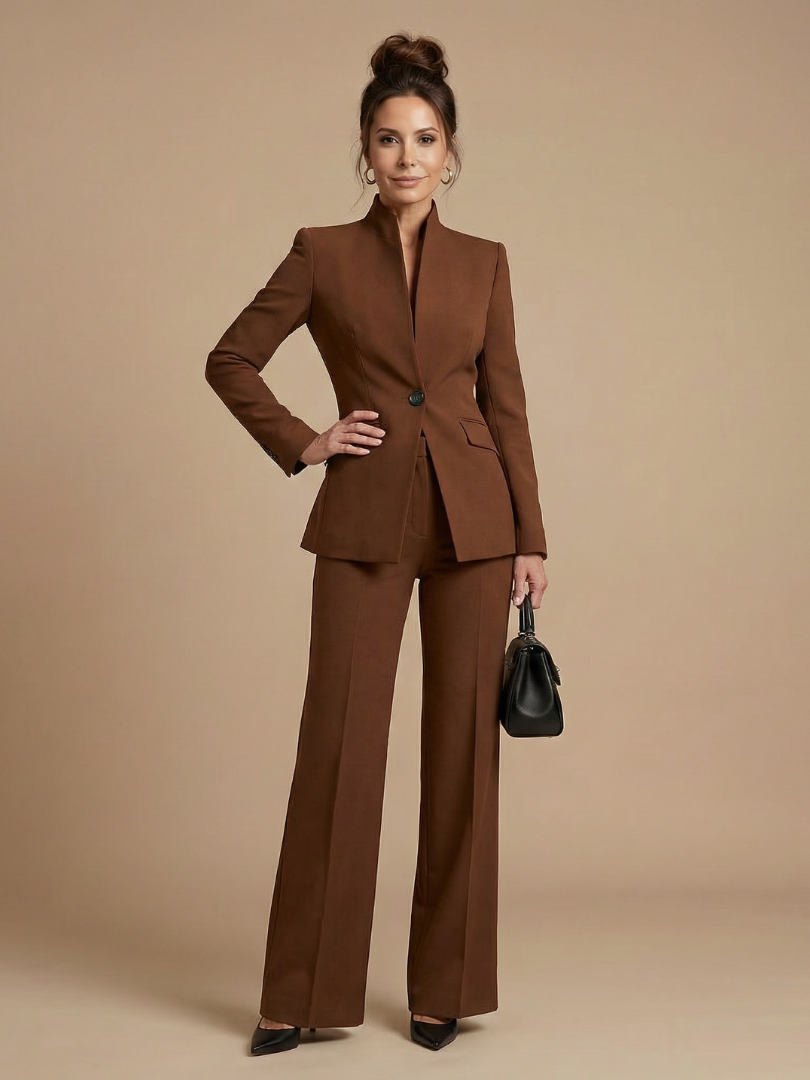 Delta | Costume Ajusté à Col Montant