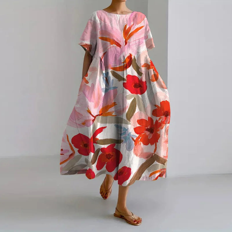 VALENTINA | Robe d'été florale flatteuse