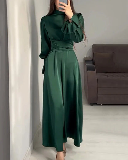 Frost - Robe Maxi Satin Élégante